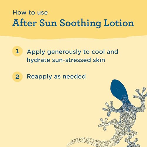 BLUE LIZARD After Sun Soothing Lotion, Lightweight Formula with Shea Butter, Soothes and Moisturizes, Proven to Reduce the Look of Redness, Instant Hydration, Vegan, Hypoallergenic, 6 oz.