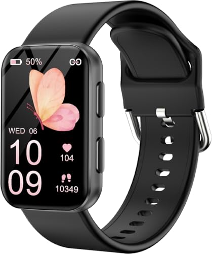 MorePro Health Fitness Tracker for Women Men, 24/7 Heart Rate Blood Pressure & Oxygen Monitoring, Sleep Tracker, 100+ Sport Modes Smart Watch, IP68 Waterproof, 2 Bands, Compatible Android iOS