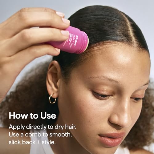 Briogeo Style + Treat Hair Styling Sleek Stick | Flyaway Control & Smooth Styles | Lightweight Finishing Balm | Silicone-Free | Vegan & Cruelty-Free | 0.5 oz