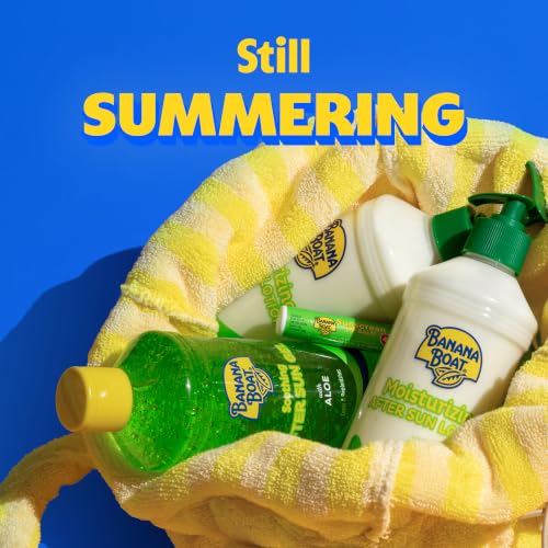 Banana Boat Soothing After Sun Gel with Aloe Twin Pack | Aloe Vera Gel, Sunburn Relief, After Sun Care, 16 fl oz each