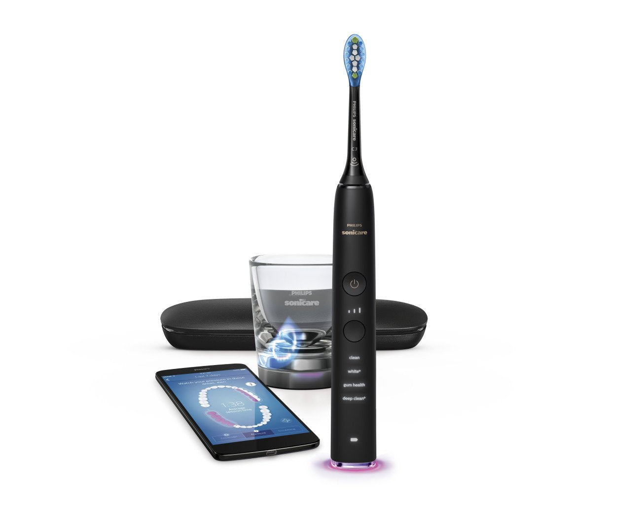 Philips Sonicare Diamond Clean Smart Electric Rechargeable Toothbrush for Complete Oral Care