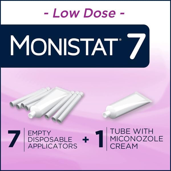Monistat 7 Vaginal Cream with Disposable Applicators, 1.59-Ounce Tube (Pack of 4)