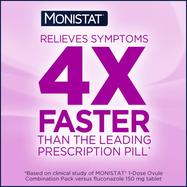 Monistat 7 Vaginal Cream with Disposable Applicators, 1.59-Ounce Tube (Pack of 4)