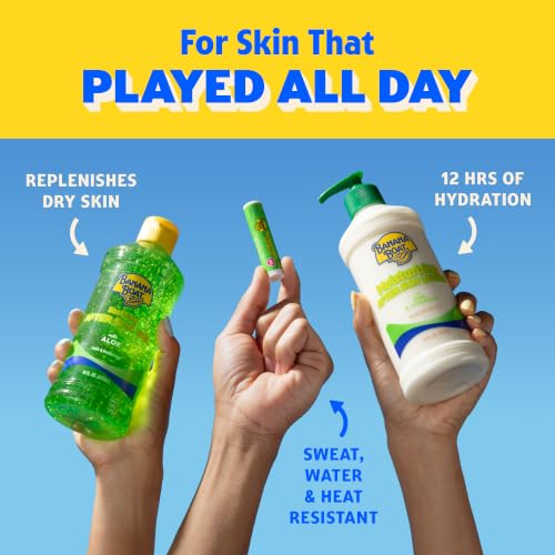 Banana Boat Soothing After Sun Gel with Aloe Twin Pack | Aloe Vera Gel, Sunburn Relief, After Sun Care, 16 fl oz each