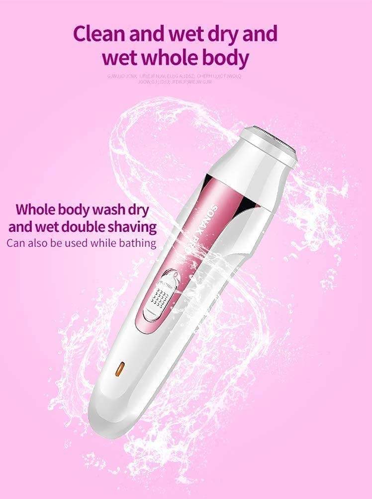 Marycan 5 in 1 Electric Epilator Set Includes A Shaving Device for Private Parts, A Pubic Shaving Knife for The Armpits, A Knife for Cutting The Eyebrows - Precise Hair Removal