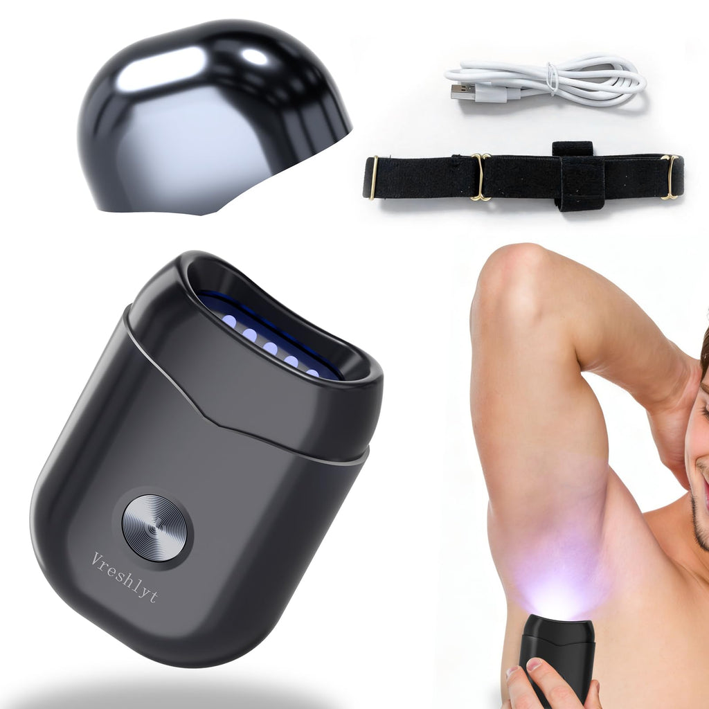 Vreshlyt Electronic Deodorant Body Odor Control Protection Device of Aluminum Free Deodorant for Men Women, Light Wave Body Odor Eliminator for Men Women, Innovative Hygiene Essentials Product