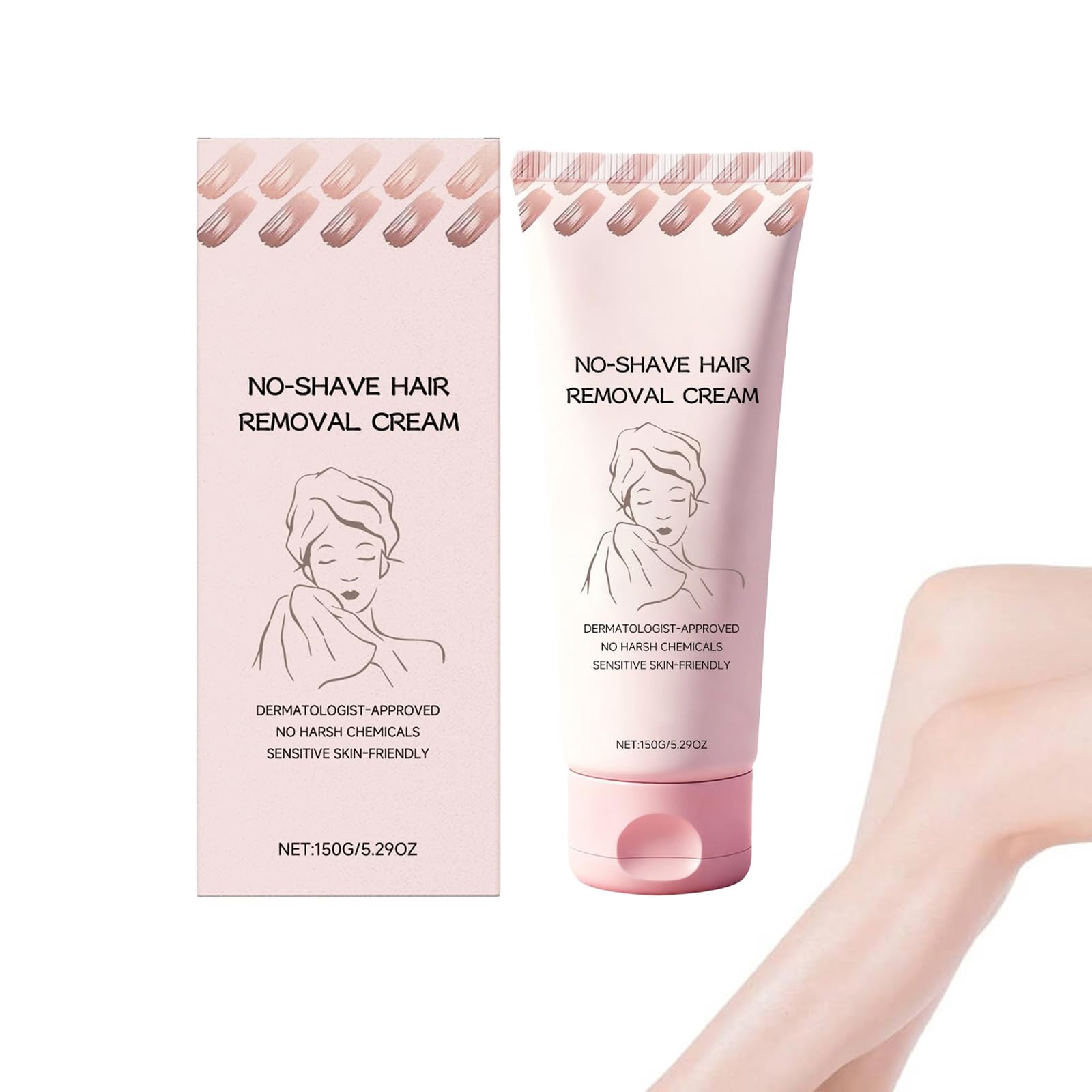 Bare Basics Hair Removal Cream,No Shave Hair Remover for Women, Fast and Gentle, Moisturizes and Nurtures Skin, Leaves Skin Smooth & Soft, 5.29 oz (1 PC)