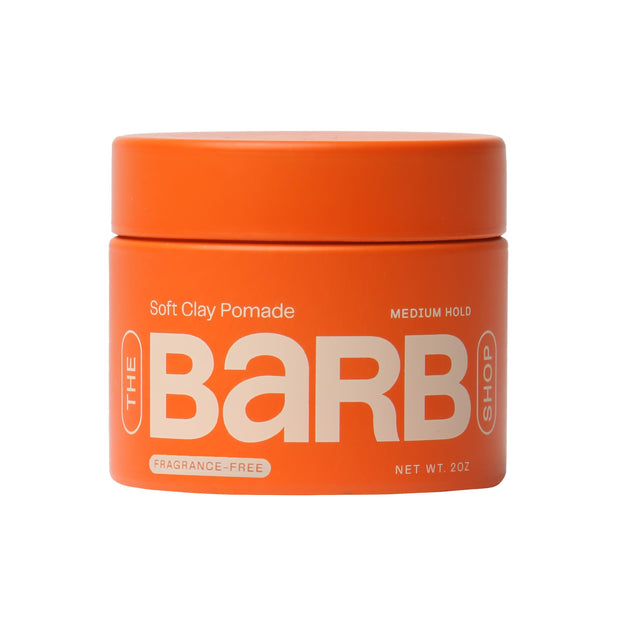 Barb Soft Clay Pomade for Medium Hold Natural Finish