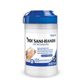 PDI Healthcare P13472 Sani-Hands Instant Hand Sanitizing Wipes, Medium, 6" x 7.5" (12 Canisters of 135 Wipes, 1620 Total)