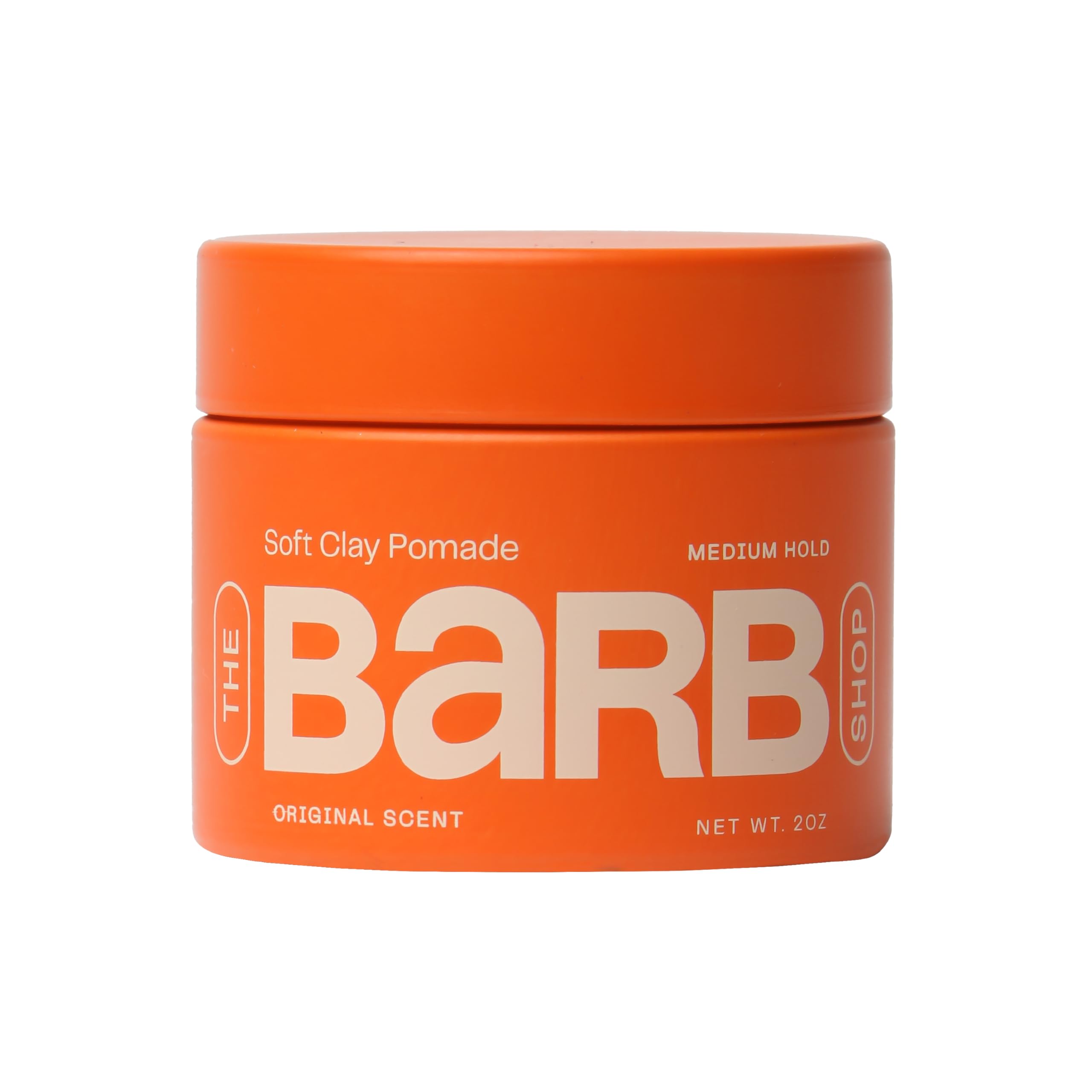 Barb Soft Clay Pomade for Women and Men - Medium Hold, Natural Finish Hair Pomade Styling Clay