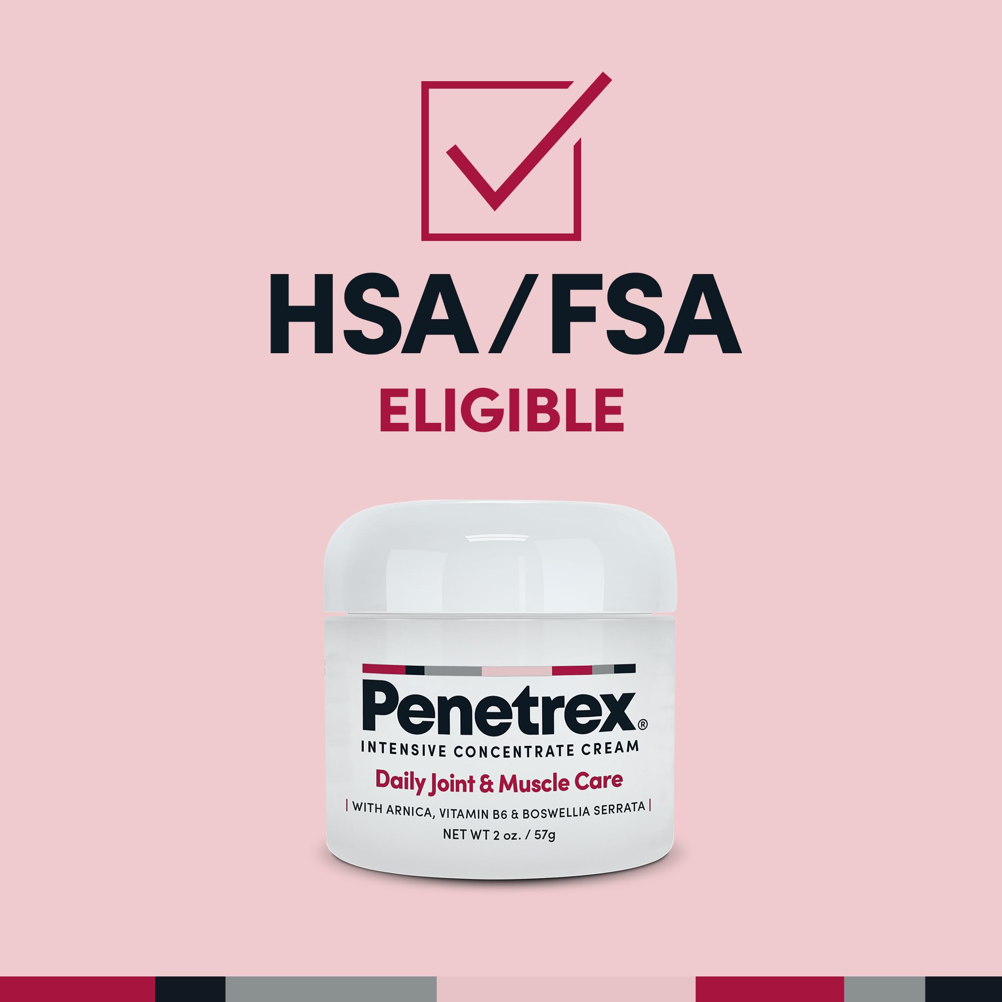 Penetrex Daily Care Cream – Arnica, Vitamin B6, MSM & Boswellia – Lightweight Botanical Formula for Everyday Use – Non-Greasy Moisturizing Cream (2 oz)
