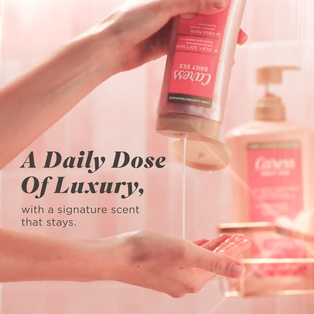 Caress Body Wash for Women, Daily Silk White Peach & Orange Blossom