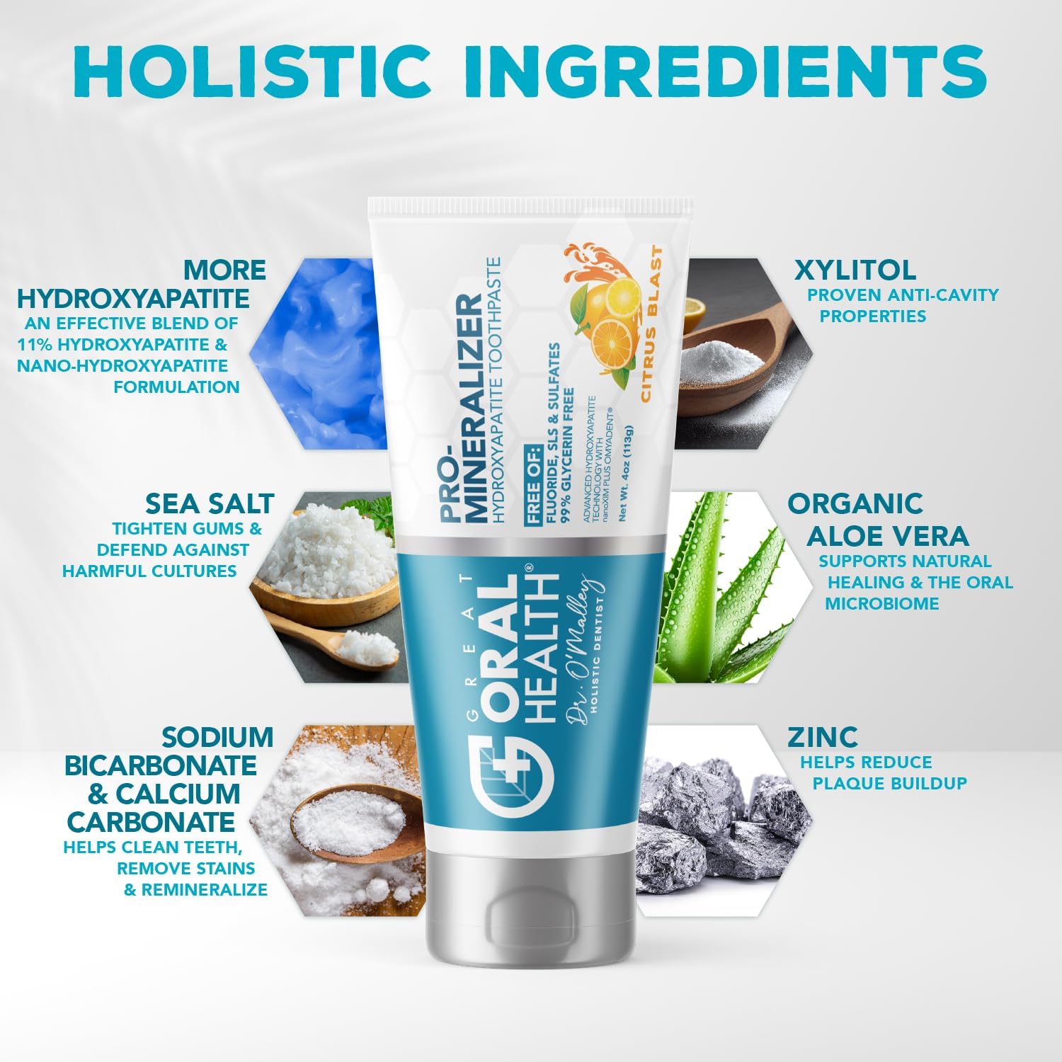 Great Oral Health Dentist Formulated Trio Bundle - Remineralizer Nano-Hydroxyapatite Citrus Blast Toothpaste - Mint Oral Probiotics for a healthy microbiome- OraRestore Oral Health Essential Oil Blend