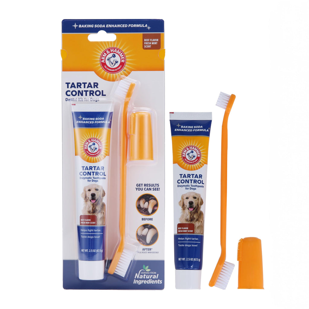 Arm & Hammer for Pets Tartar Control Kit for Dogs | Contains Toothpaste