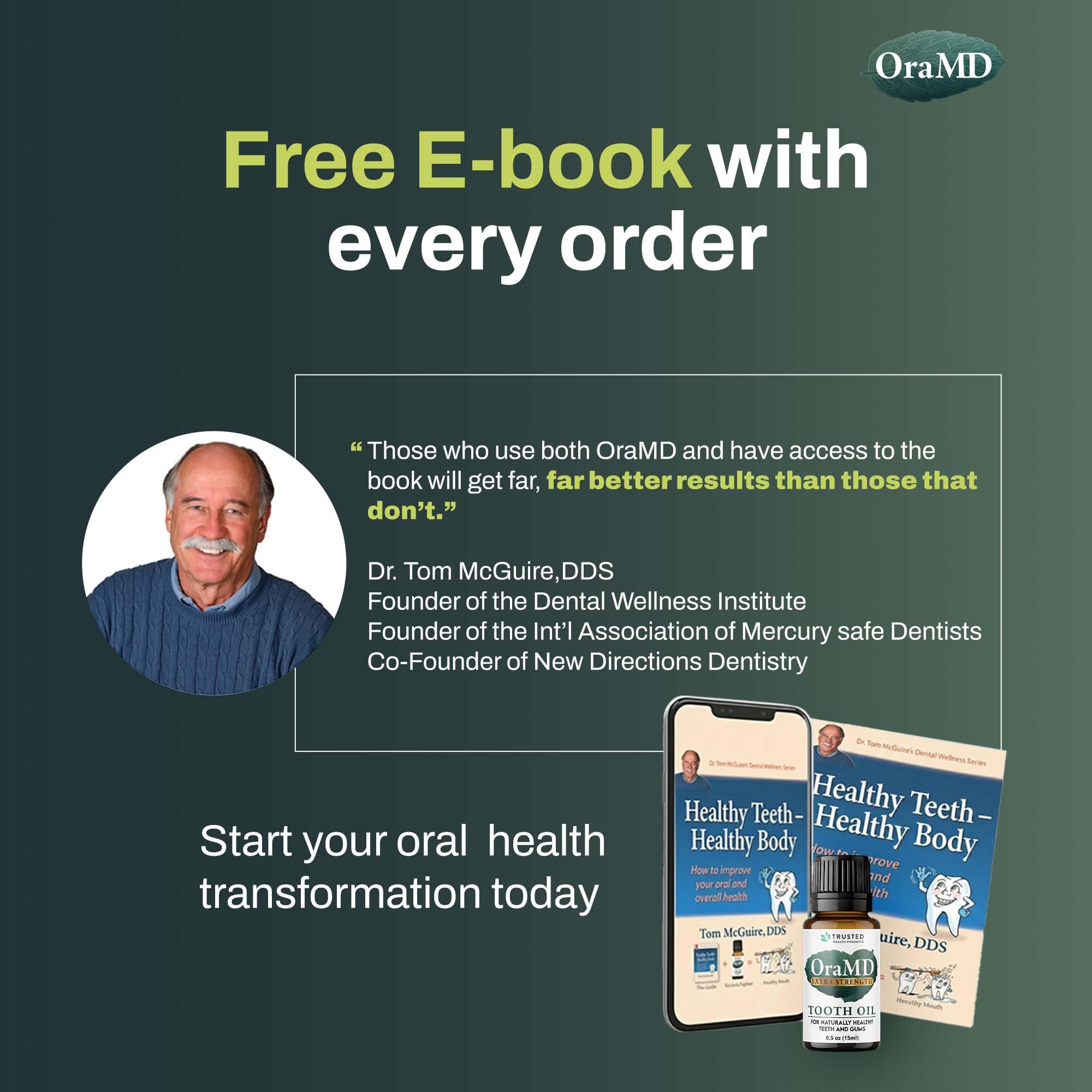 OraMD 4-in-1 Extra Stength Tooth Oil - Clinically Tested Gum Disease Treatment, Gingivitis Treatment and Sensitive Teeth and Gums - All-Natural
