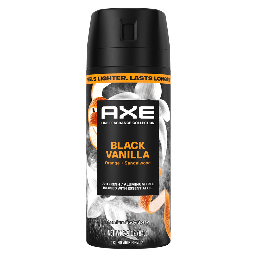 AXE Black Vanilla 72-Hour Aluminum-Free Body Spray 2.9 oz