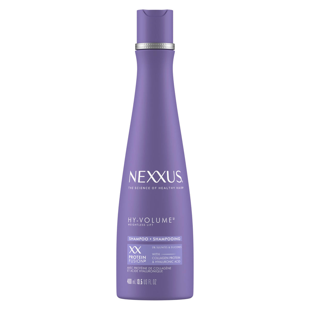 Nexxus HY-VOLUME™ Shampoo for Lift and Volume for Flat & Limp Hair Hair Care Powered by MAGNITUBE VOLUMIZER Technology with Hyaluronic Acid 13.5 oz