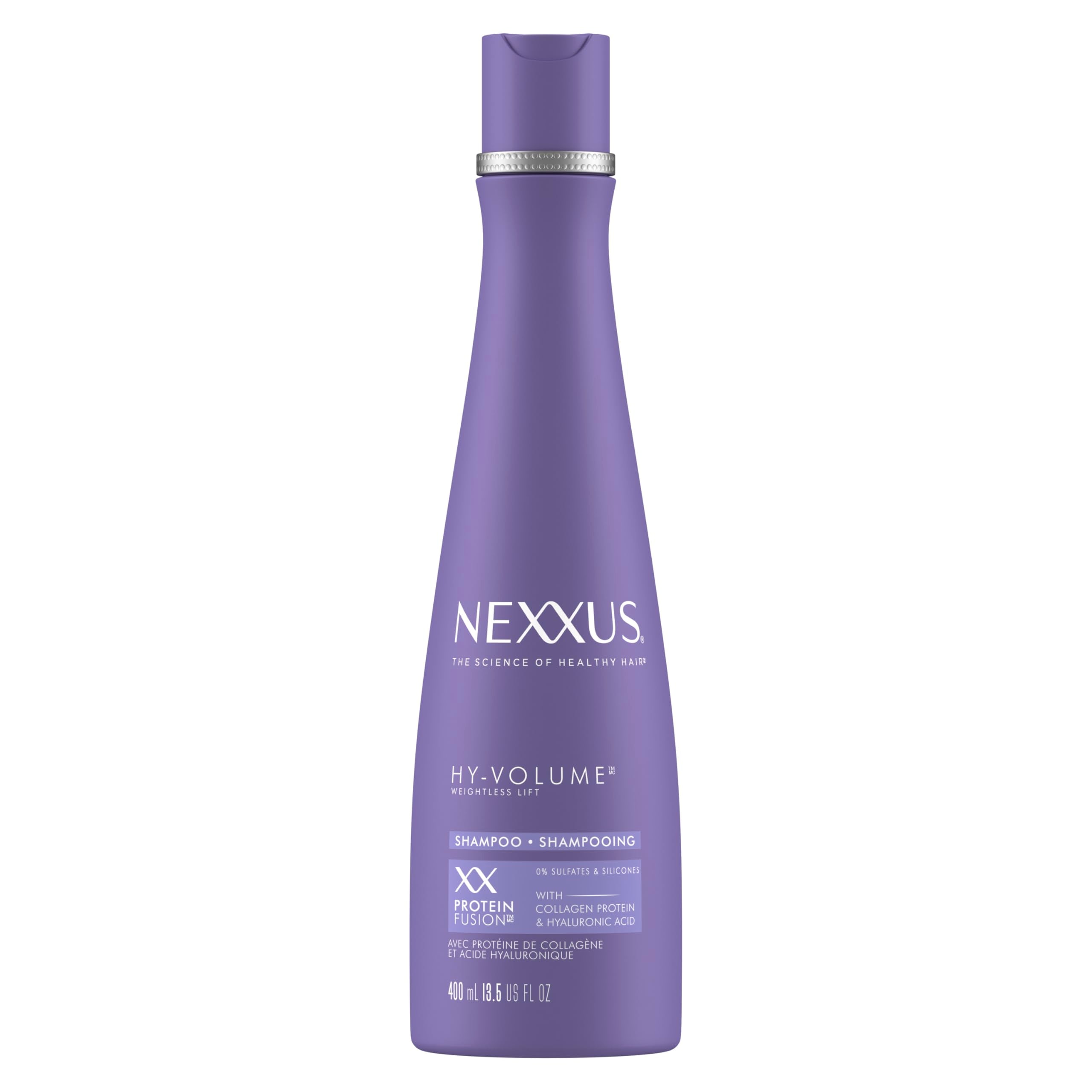 Nexxus HY-VOLUME™ Shampoo for Lift and Volume for Flat & Limp Hair Hair Care Powered by MAGNITUBE VOLUMIZER Technology with Hyaluronic Acid 13.5 oz