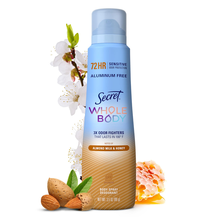 Secret Aluminum-Free Whole Body Deodorant Spray for Women