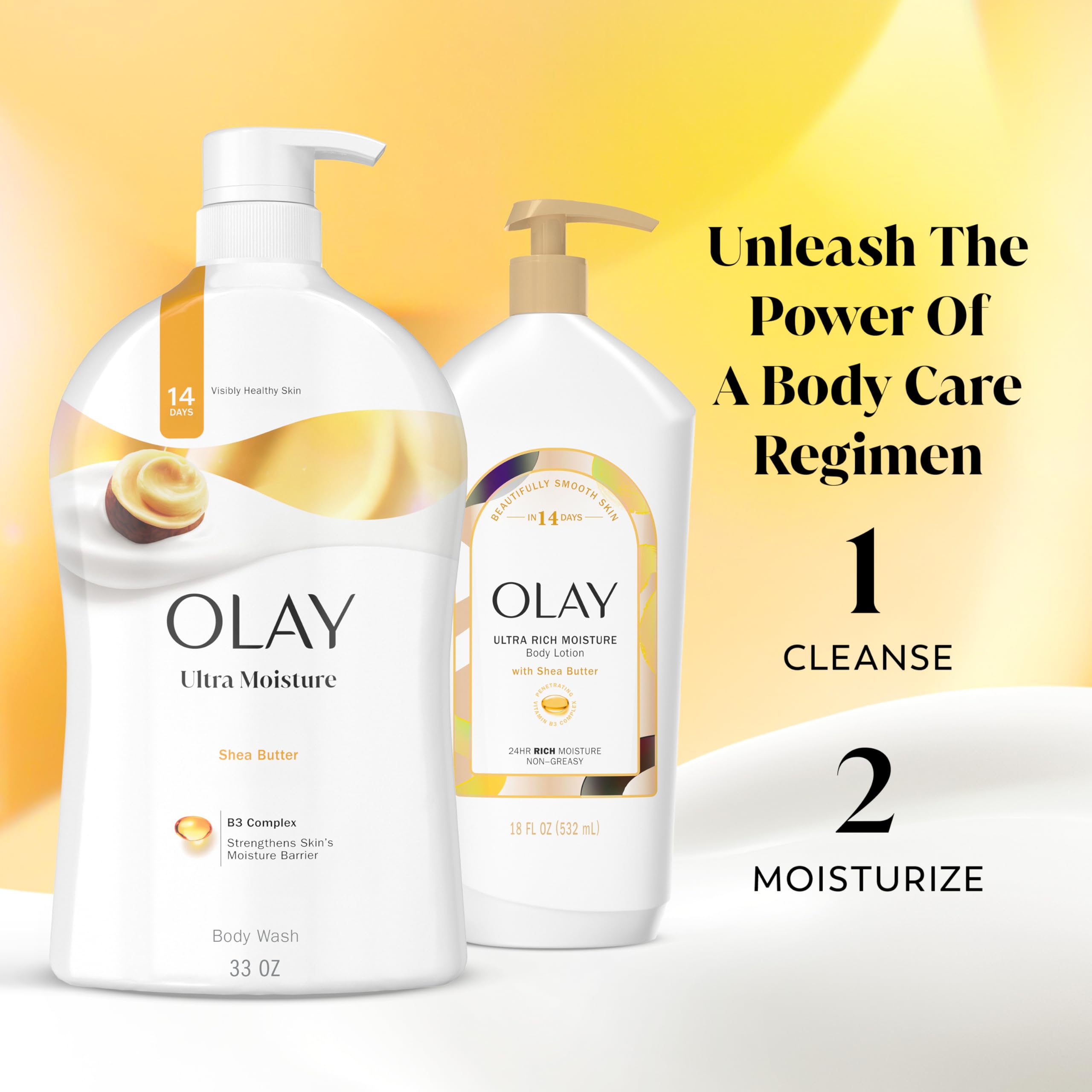 Olay Body Wash for Women, Ultra Moisture, 24hr Moisturizing, Hydrating & Refreshing, B3 Vitamin Complex, Free of Parabens & Phthalates, for All Skin Types