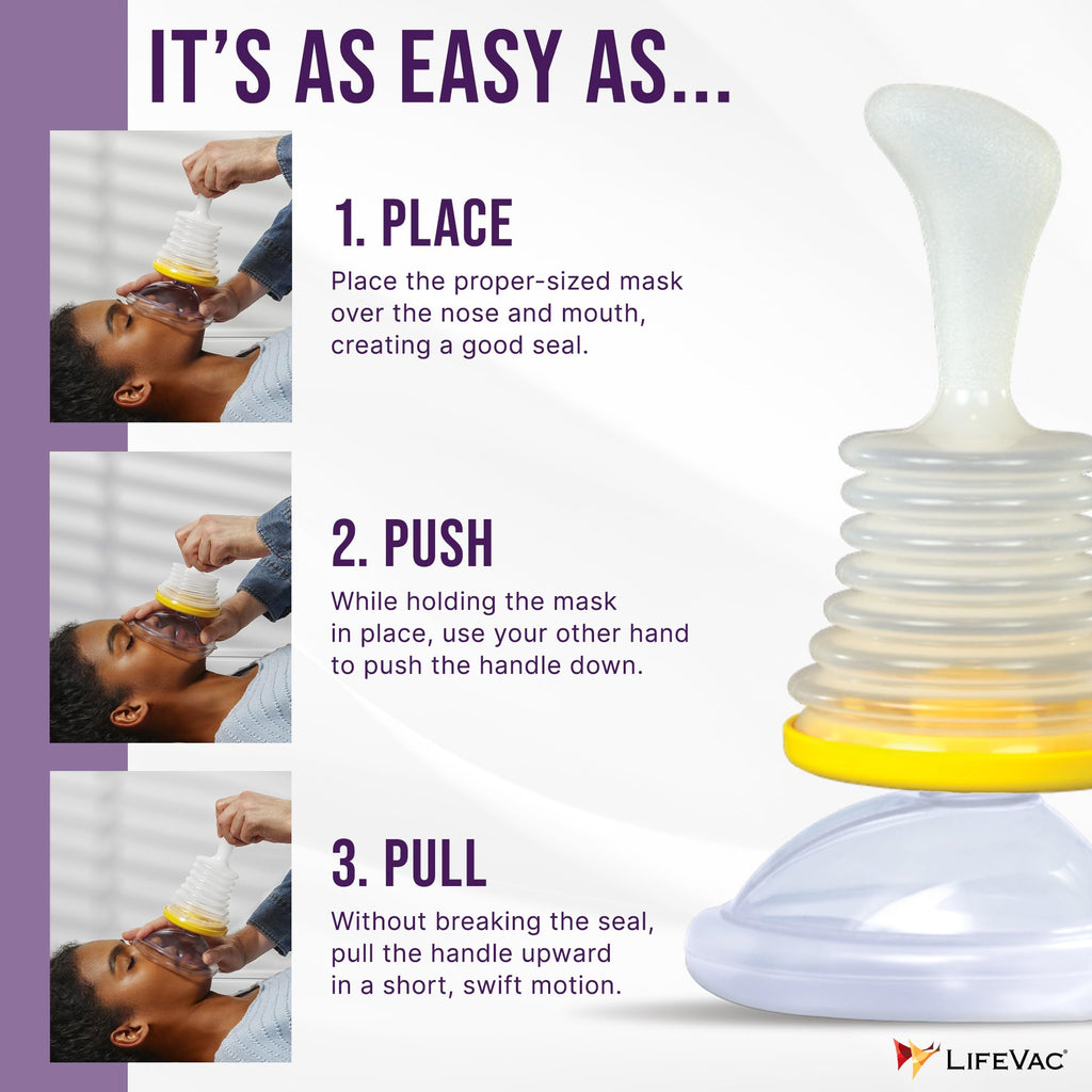 LifeVac Travel Kit 2 Pack - Portable Suction Rescue Device, First Aid Kit for Kids and Adults, Portable Airway Suction Device for Children and Adults