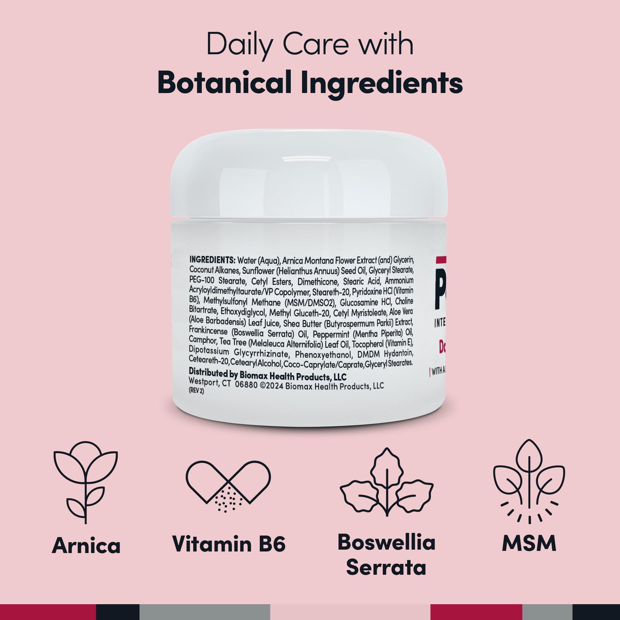 Penetrex Daily Care Cream – Arnica, Vitamin B6, MSM & Boswellia – Lightweight Botanical Formula for Everyday Use – Non-Greasy Moisturizing Cream (2 oz)