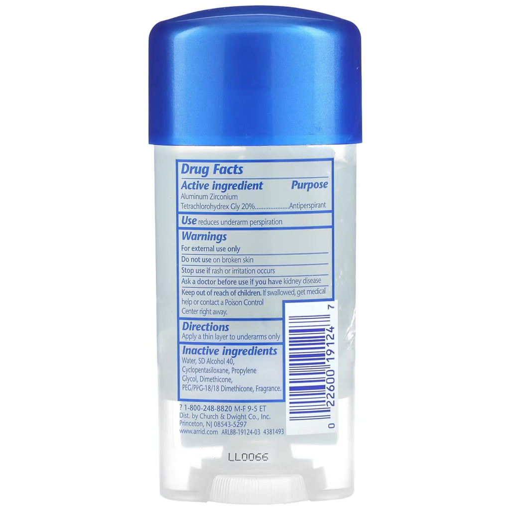 Arrid Deodorant 2.6 Ounce Gel Clr Xx Cool Shower (76ml) (2 Pack)