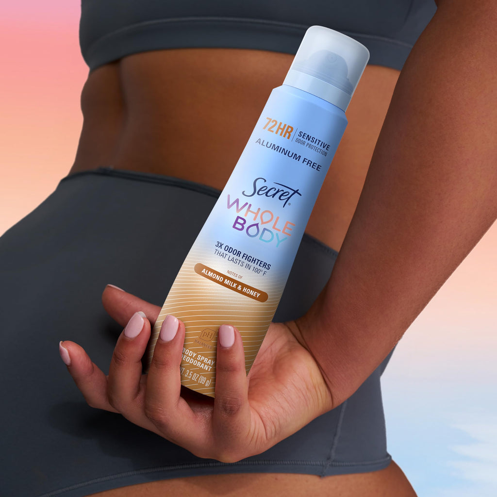 Secret Aluminum Free Whole Body Deodorant Spray for Women
