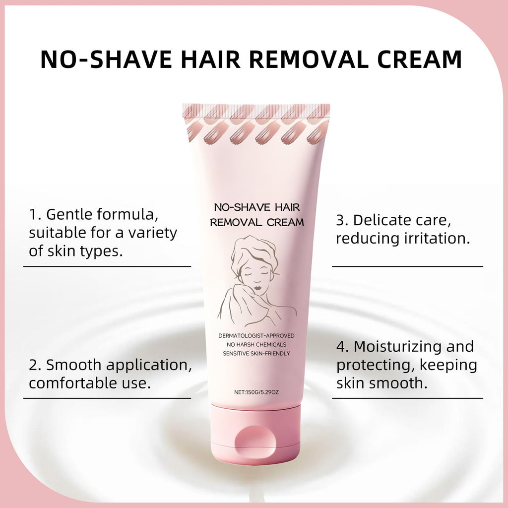 Bare Basics Hair Removal Cream,No Shave Hair Remover for Women, Fast and Gentle, Moisturizes and Nurtures Skin, Leaves Skin Smooth & Soft, 5.29 oz (1 PC)