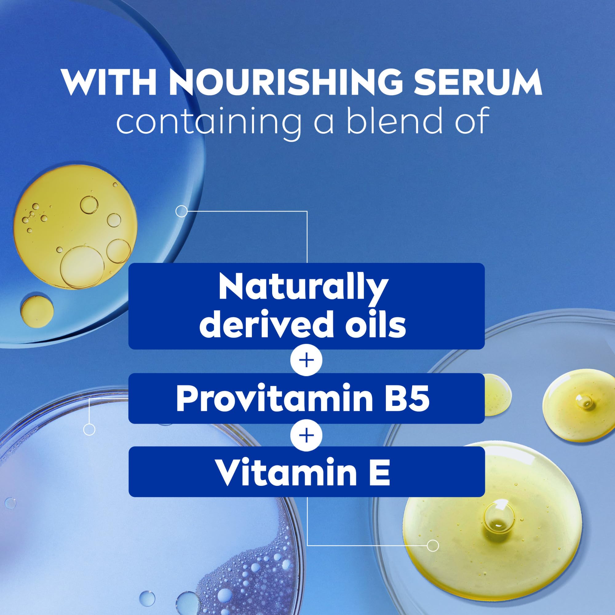 NIVEA Refreshing Body Wash with Nourishing Serum, Scented