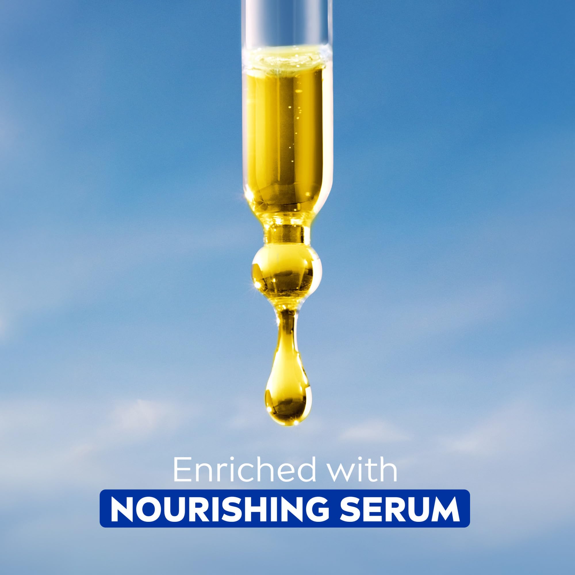 NIVEA Refreshing Body Wash with Nourishing Serum, Scented