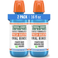 TheraBreath Fresh Breath Mouthwash, ICY Mint Flavor, Alcohol-Free, 16 Fl Oz (Pack of 2)
