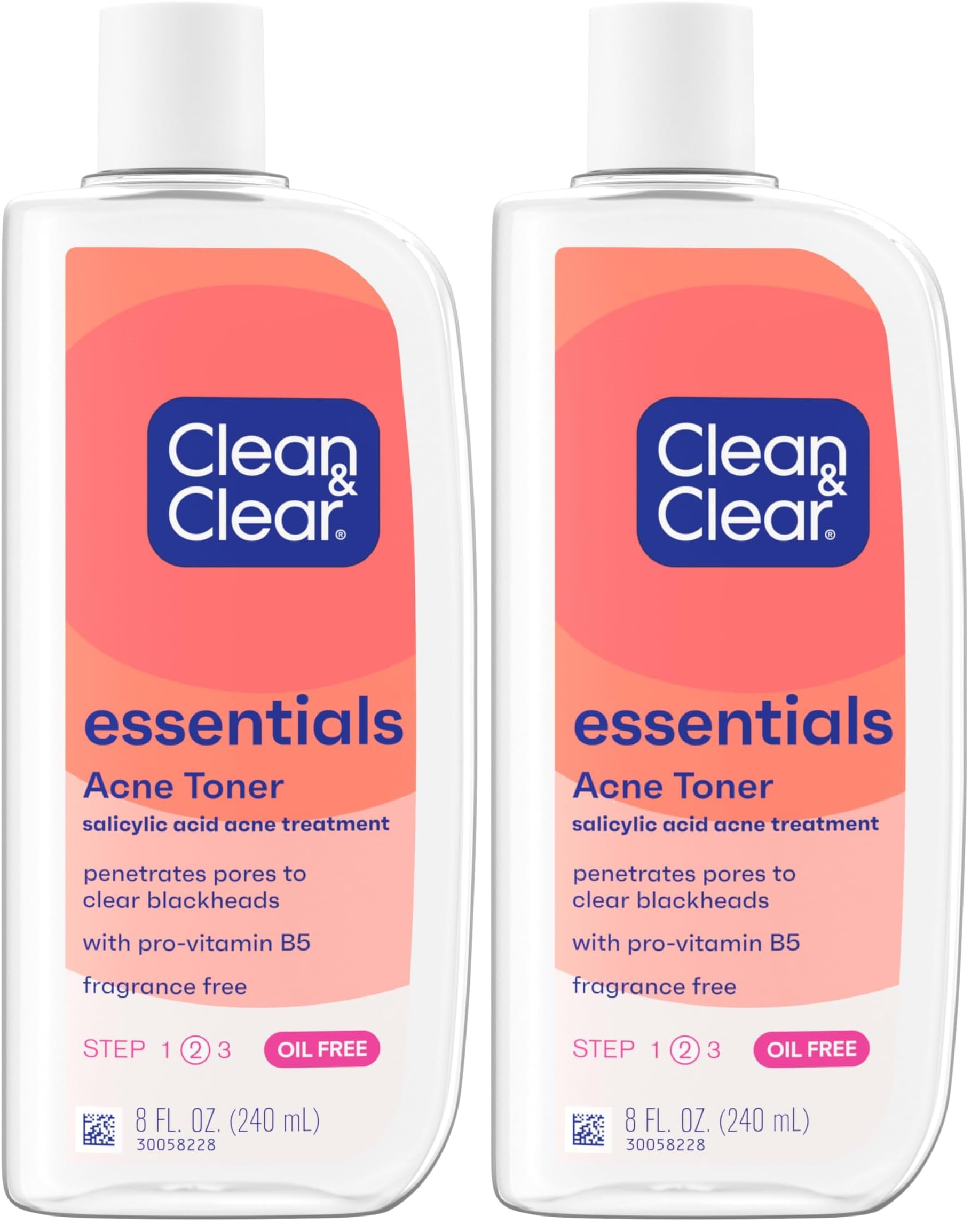 Clean & Clear Essentials Oil-Free Acne Toner, 2% Salicylic Acid Acne