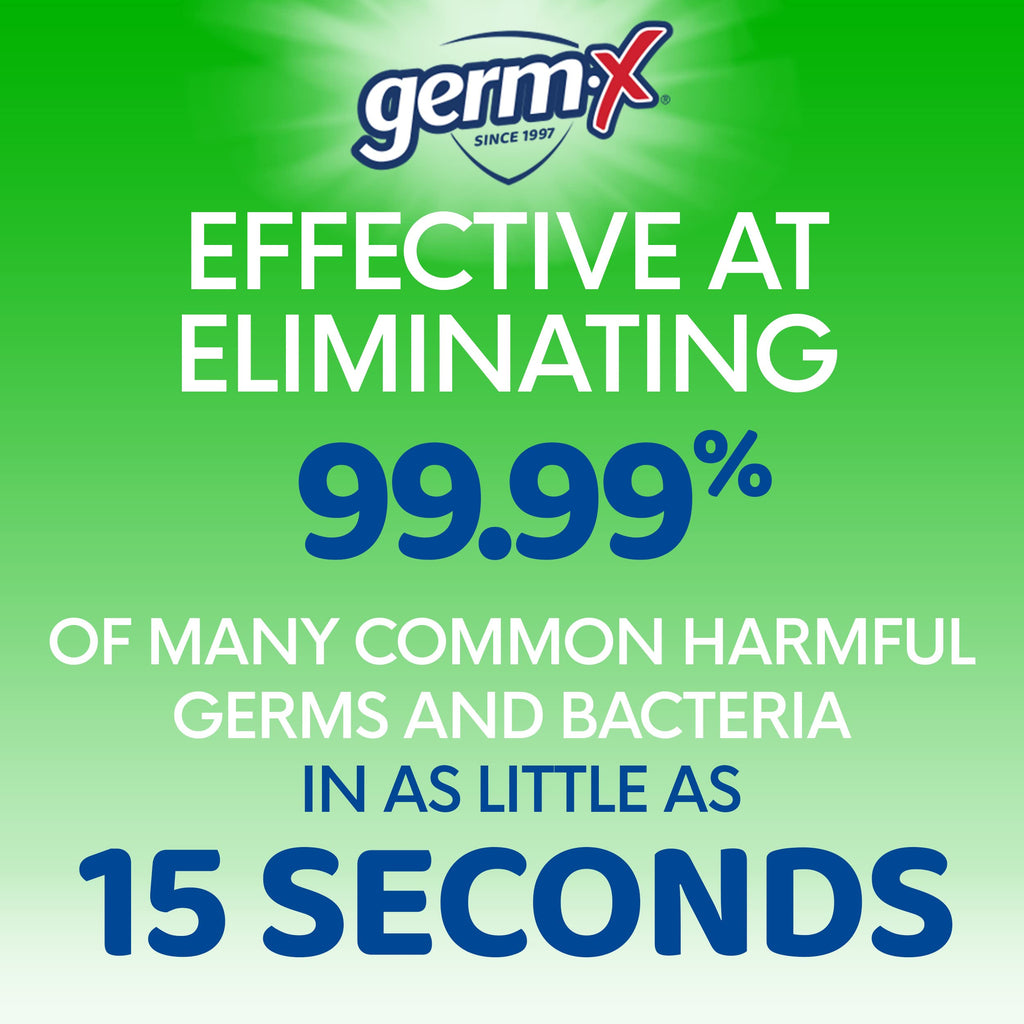 Germ-X Hand Sanitizer Gel with Aloe and Vitamin E | Moisturizing | No Rinse Formula | Pump Bottle | 1 Liter Pack of 2