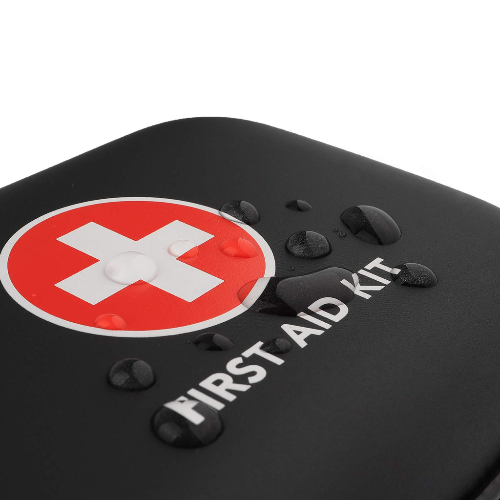 Mini First Aid Kit, 100 Pieces Water-Resistant Hard Shell Small Case - Perfect for Travel, Outdoor, Home, Office, Camping, Hiking, Car