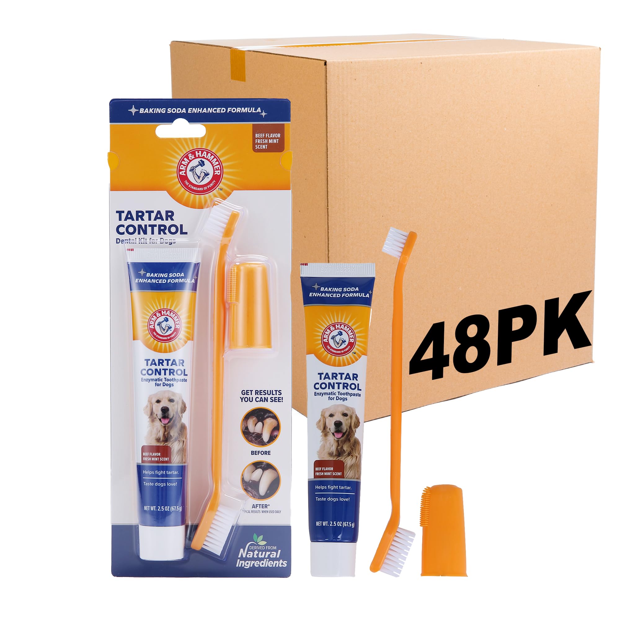 Arm & Hammer for Pets Tartar Control Kit for Dogs | Contains Toothpaste