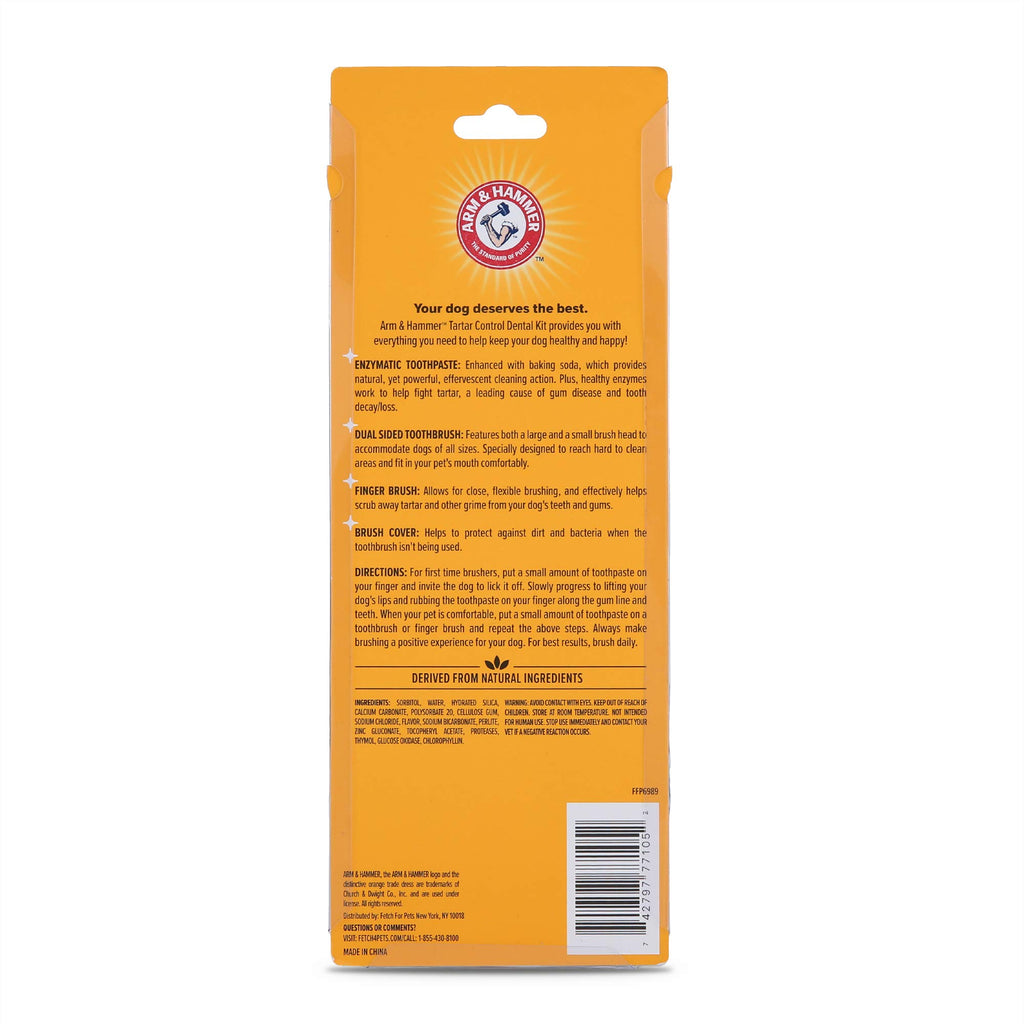 Arm & Hammer for Pets Tartar Control Kit for Dogs | Contains Toothpaste