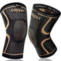 JIUFENTIAN Copper Knee Sleeve for Arthritis Pain and Support(2pack)-Copper Knee Brace for Knee Pain Relief, Workout, and Sports