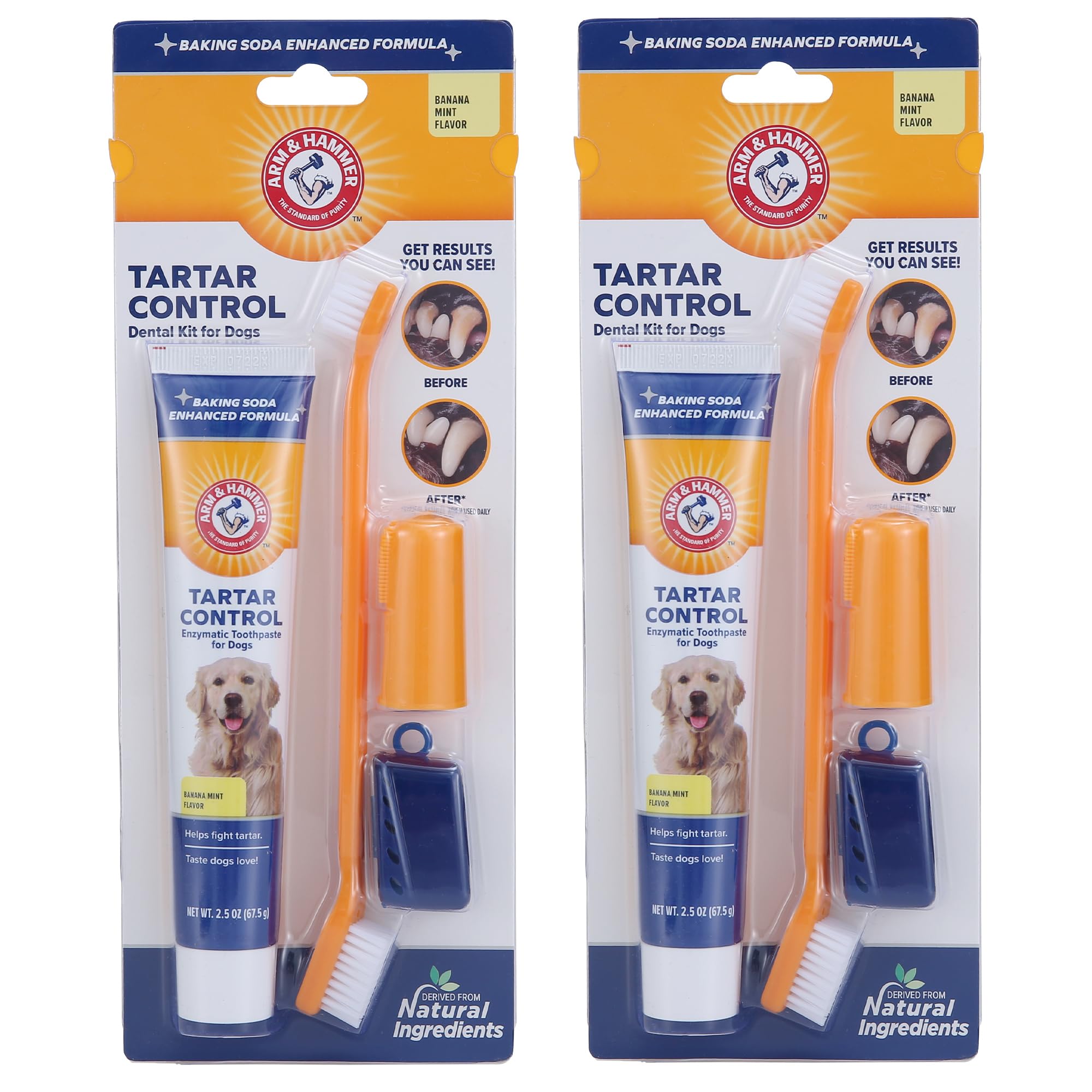 Arm & Hammer for Pets Tartar Control Kit for Dogs | Contains Toothpaste