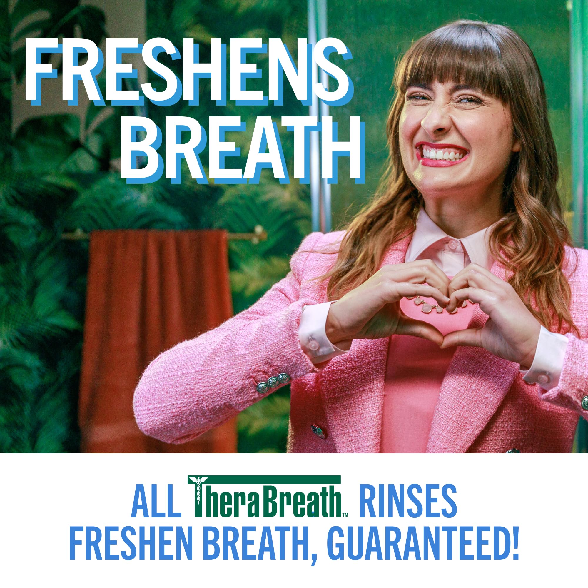 TheraBreath Fresh Breath Mouthwash, ICY Mint Flavor, Alcohol-Free, 16 Fl Oz (Pack of 2)