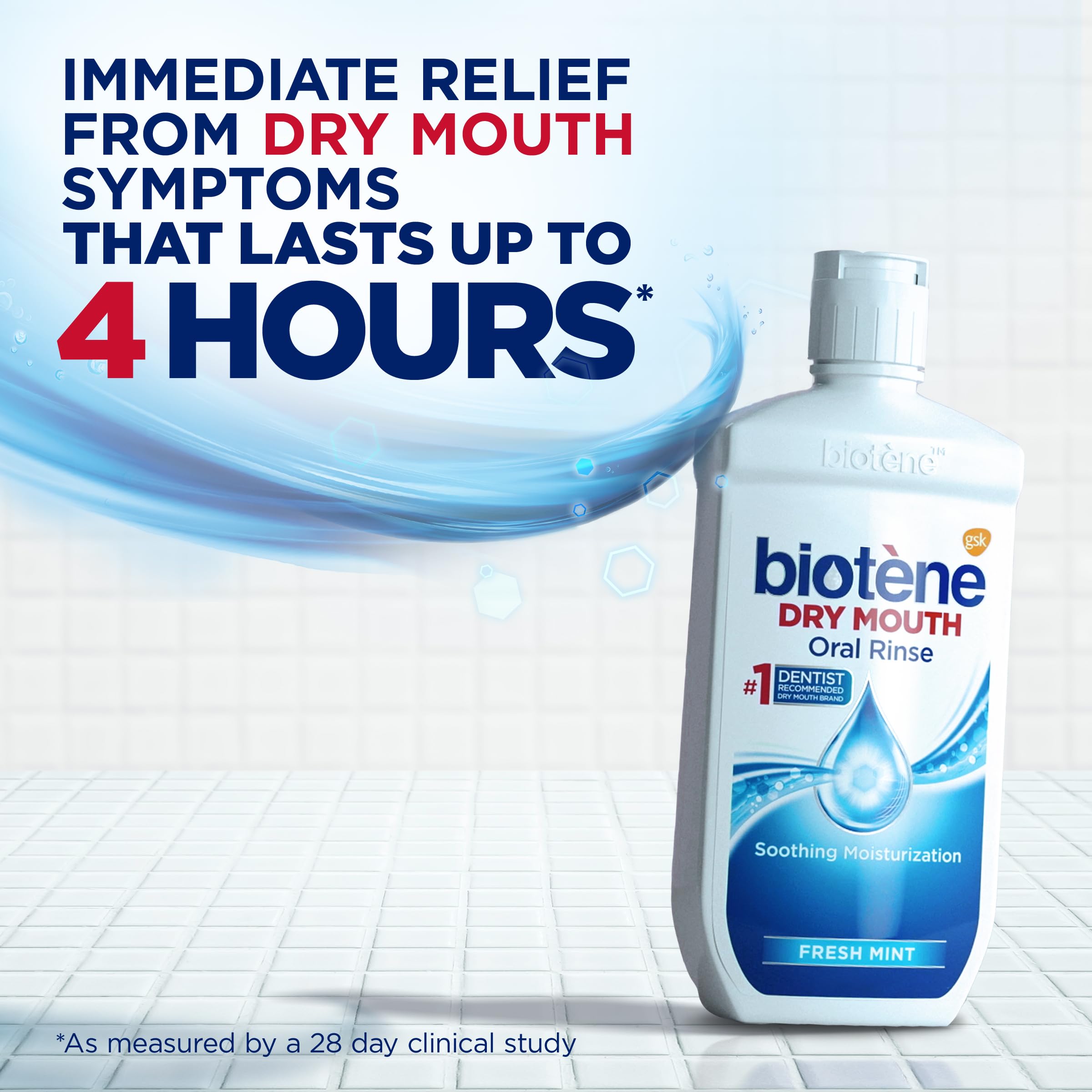 biotène Biotene Oral Rinse Mouthwash for Dry Mouth, Breath Freshener and Dry Mouth Treatment