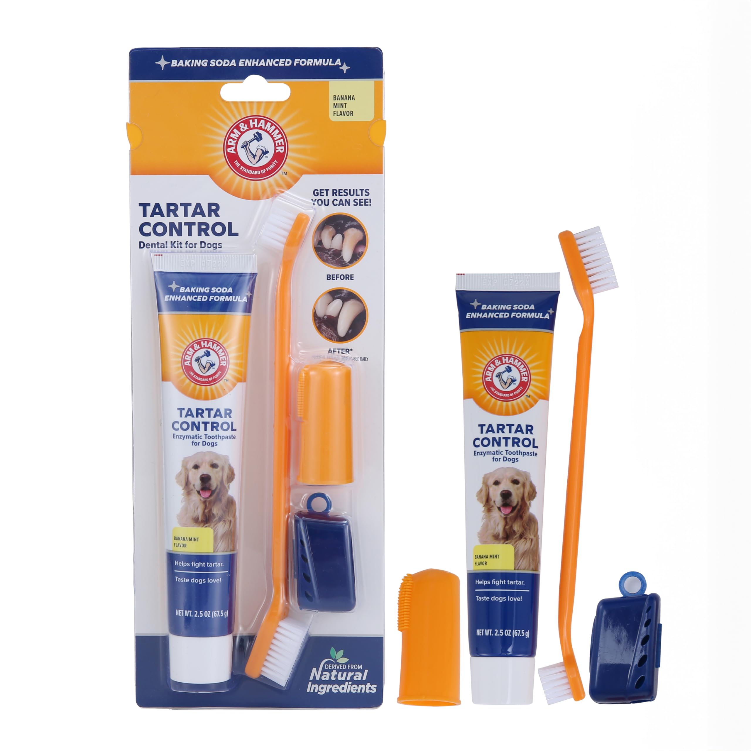 Arm & Hammer for Pets Tartar Control Kit for Dogs | Contains Toothpaste